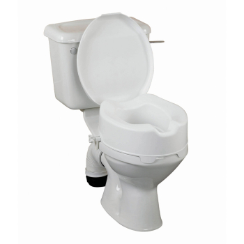 Raised Toilet Seats White with Lid