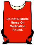 Do Not Disturb Red Nurses Tabard Small 36-38"