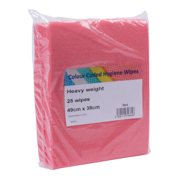 Heavy Duty All Purpose Cleaning Cloths Red