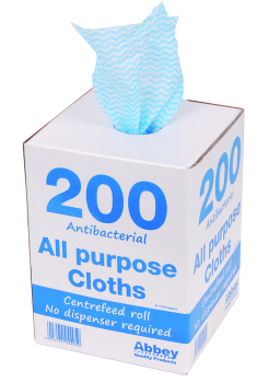 All Purpose Cleaning Cloths in Dispenser Blue