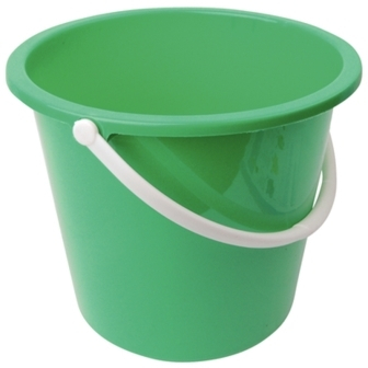 Plastic Bucket Round 10 Litre Green