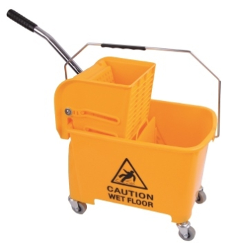 Microspeedy Flat Mopping Bucket and Wringer Yellow