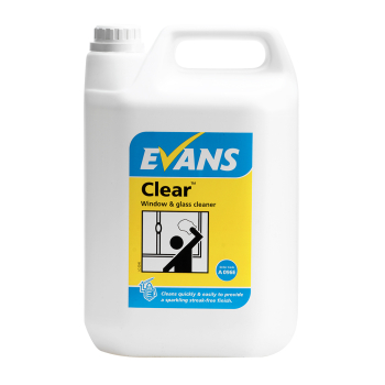 Clear Stainless Steel, Window and Glass Cleaner 5 Litres