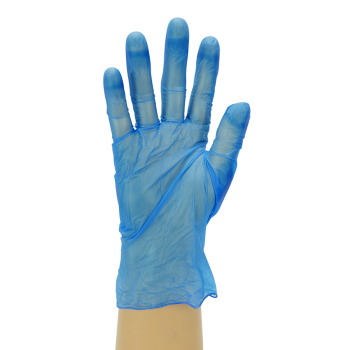 Blue Vinyl Powder Free Gloves Small
