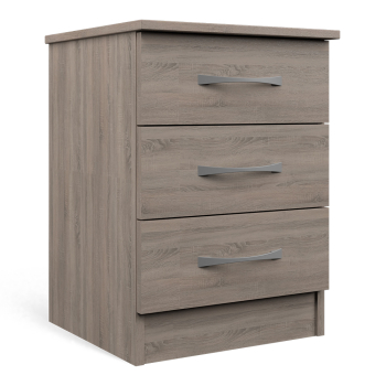 MODEN Classique 3 Drawer Bedside c/w Lock P09 MODEN Classique 3 Drawer Bedside c/w Lock P09