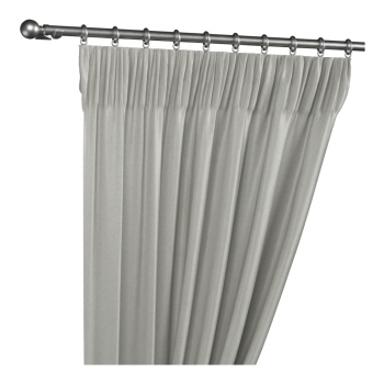 Tundra Platinum (A012) Pencil Pleat Curtains
