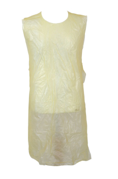 Standard Polythene Aprons Flat Packed Yellow (PART)