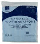 Premier Polythene Aprons Flat Packed Blue Premier Polythene Aprons Flat Packed Blue