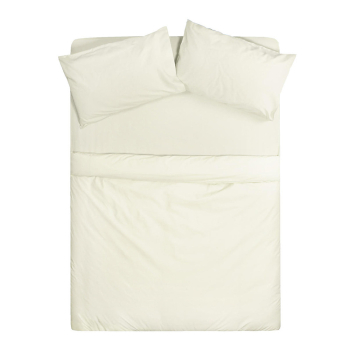 Polycotton Duvet Cover Single Cream Polycotton Duvet Cover Single Cream