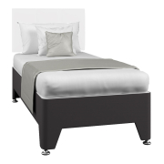 Vicomte Divan Water Resistant Bed Base 3' (Single) Grey Faux
