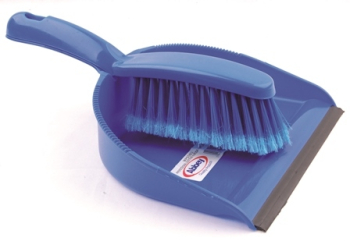 Dustpan and Brush Set Soft Blue