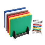 Chopping Boards Set of 6 12x18" c/w Rack/Chart Chopping Boards Set of 6 12x18" c/w Rack/Chart