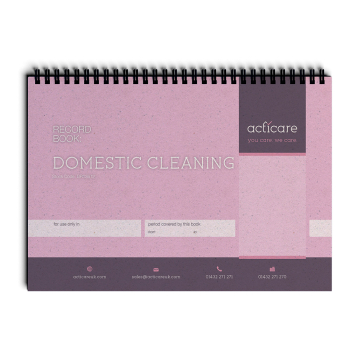 Domestic Cleaning Record Book