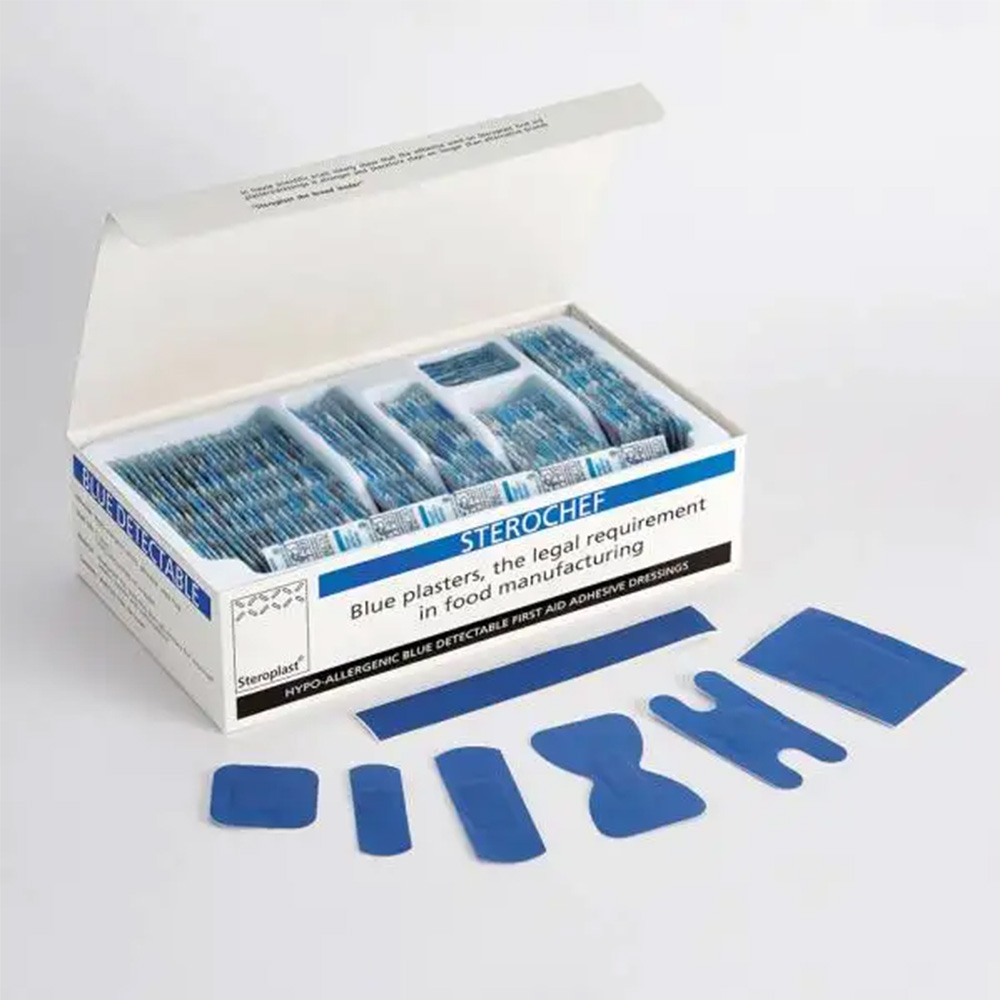 Plasters Blue Detectable Plasters 5 Assorted Sizes