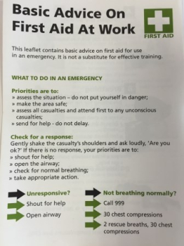 First Aid Kit Guidance Leaflet