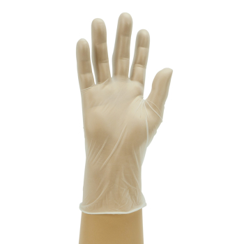 Clear Vinyl Powder Free Gloves Large