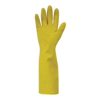 Yellow Extra Long Household Rubber Gloves Medium