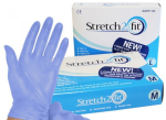 Stretch-2-Fit Blue Medical Gloves Large