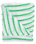 Stockinette Dishcloths Green Striped 350x300mm