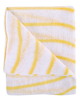 Stockinette Dishcloths Yellow Striped 350x300mm