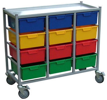 Karri-Cart Laundry Trolley c/w 12 Trays