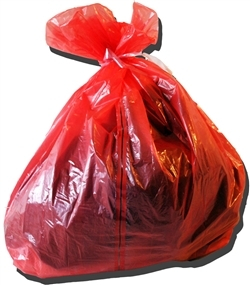 Red Soluble Strip Laundry Bags