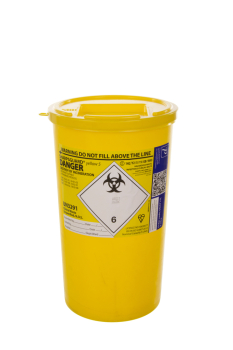 Sharpsguard Disposal Bin Yellow 5 Litre