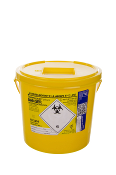 Sharpsguard Disposal Bin Yellow 7 Litre
