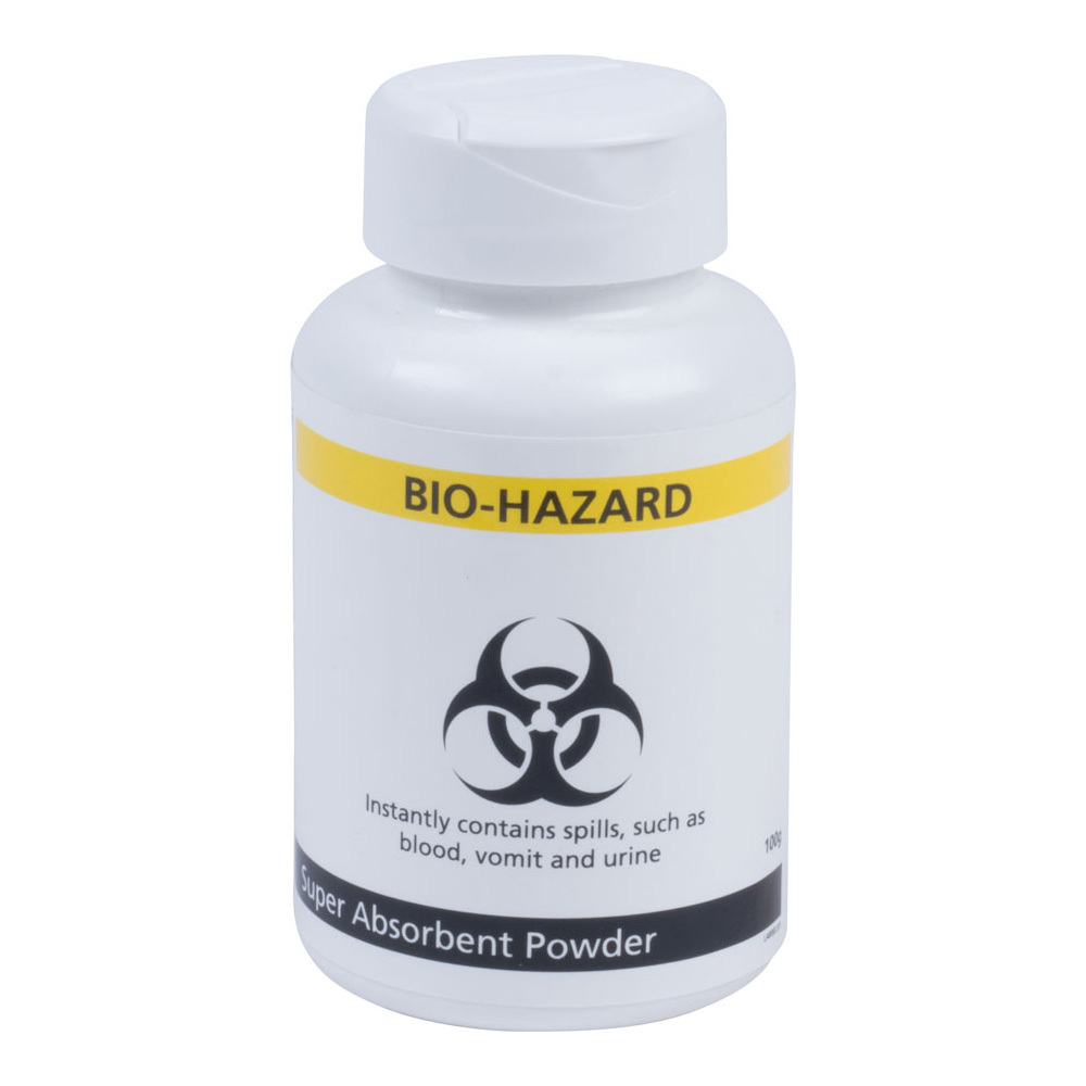 Bio-Hazard Body Fluid Disposal Kits Super Absorbent Powder 100g