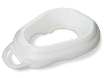 Plastic Bedpan Support c/w Handle - White