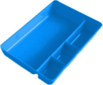 Dressing Tray 4 Compartment Polypropylene Blue 270x180mm