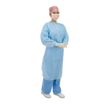 Disposable Blue Thumbloop Fluid Protection Gowns