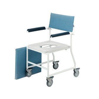 Dual Mobile Shower Commode Chair 19inch