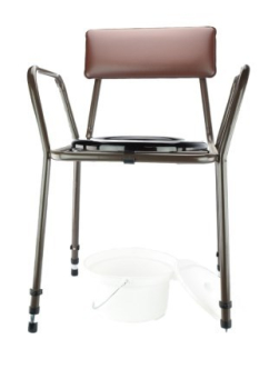 Static Stacking Commode Adjustable Height
