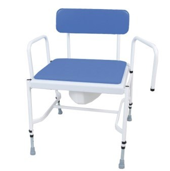 Bariatric Commode Adjustable Height and Detachable Arms