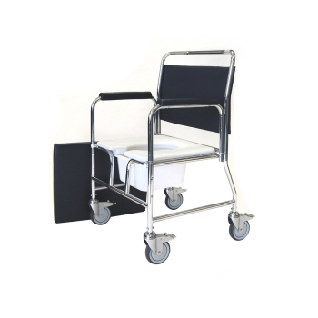 Heavy Duty Wide Mobile Commode Chair