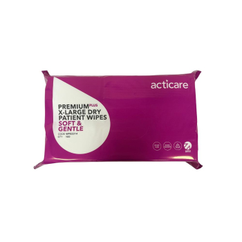 Acticare PremiumPlus X-Large Dry Patient Wipes 300x280mm Acticare PremiumPlus X-Large Dry Patient Wipes 300x280mm