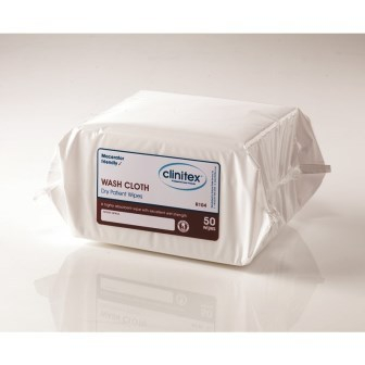 Clinitex Airlaid Washcloth Dry Patient Wipes 250x320mm